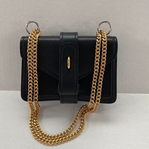 Chloe Aby Calfskin Mini Black Leather Shoulder Bag - Picture 6 of 6